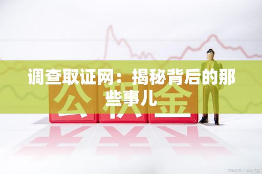 湖口调查取证网：揭秘背后的那些事儿
