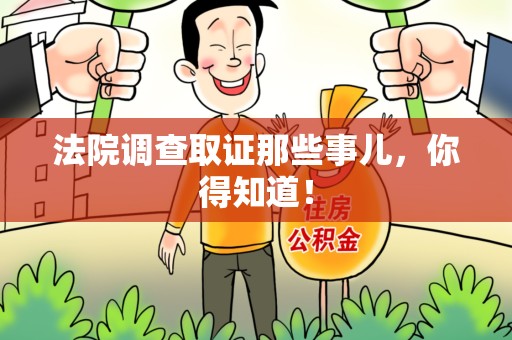 湖口法院调查取证那些事儿，你得知道！
