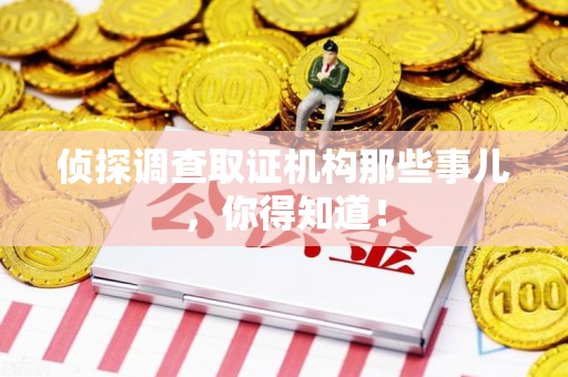 湖口侦探调查取证机构那些事儿，你得知道！
