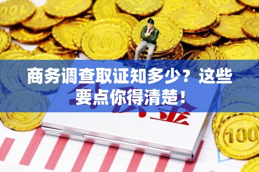 湖口商务调查取证知多少？这些要点你得清楚！