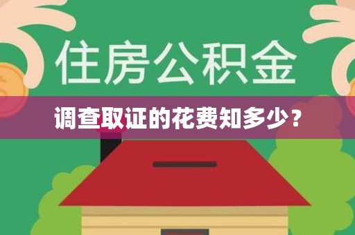 湖口调查取证的花费知多少？